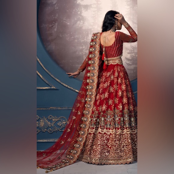 Red Lehenga Choli | Size 14 - Picture 2 of 9
